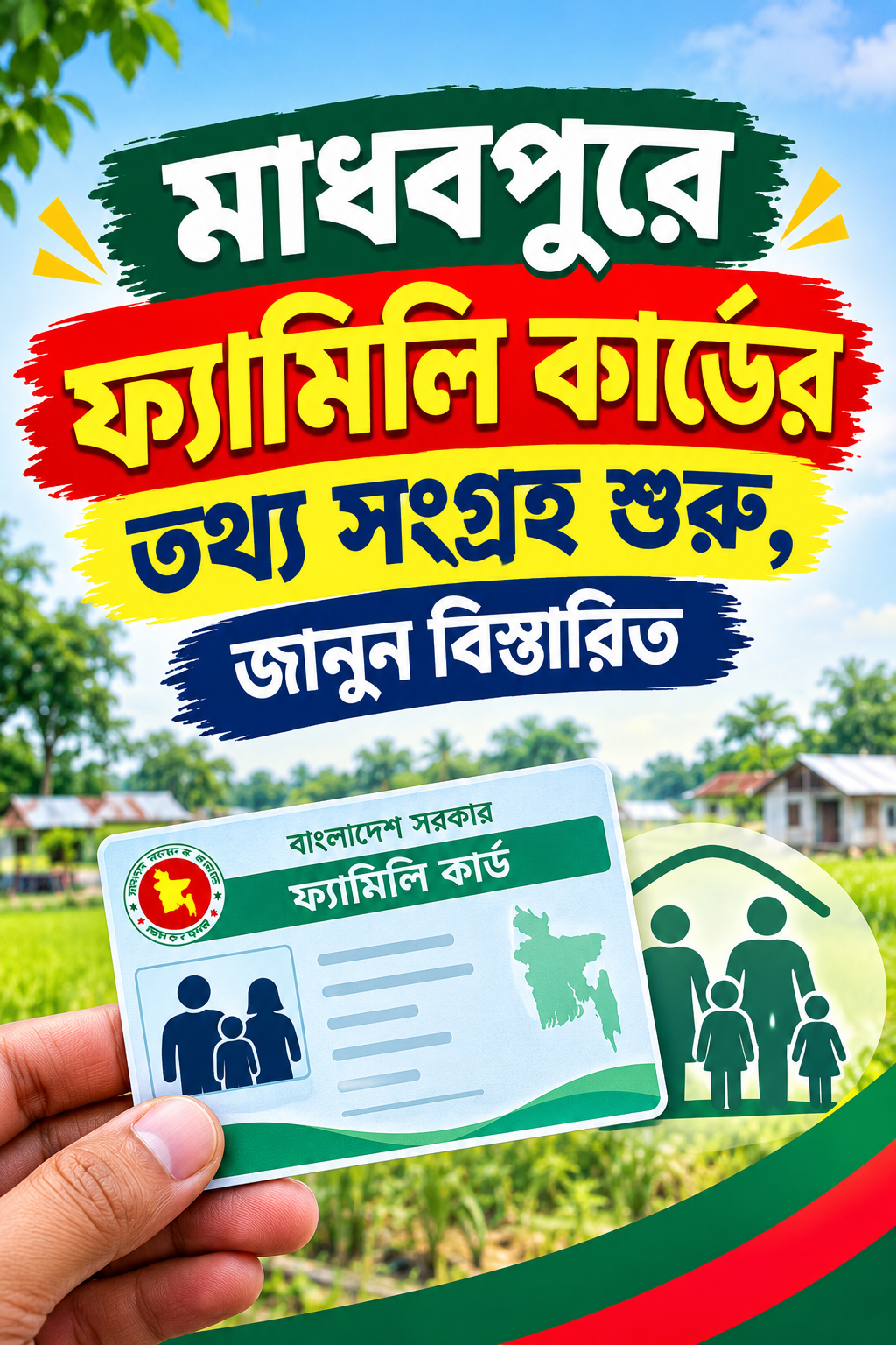 মাধবপুরে ফ্যামিলি কার্ডের তথ্য সংগ্রহ শুরু, জানুন বিস্তারিত